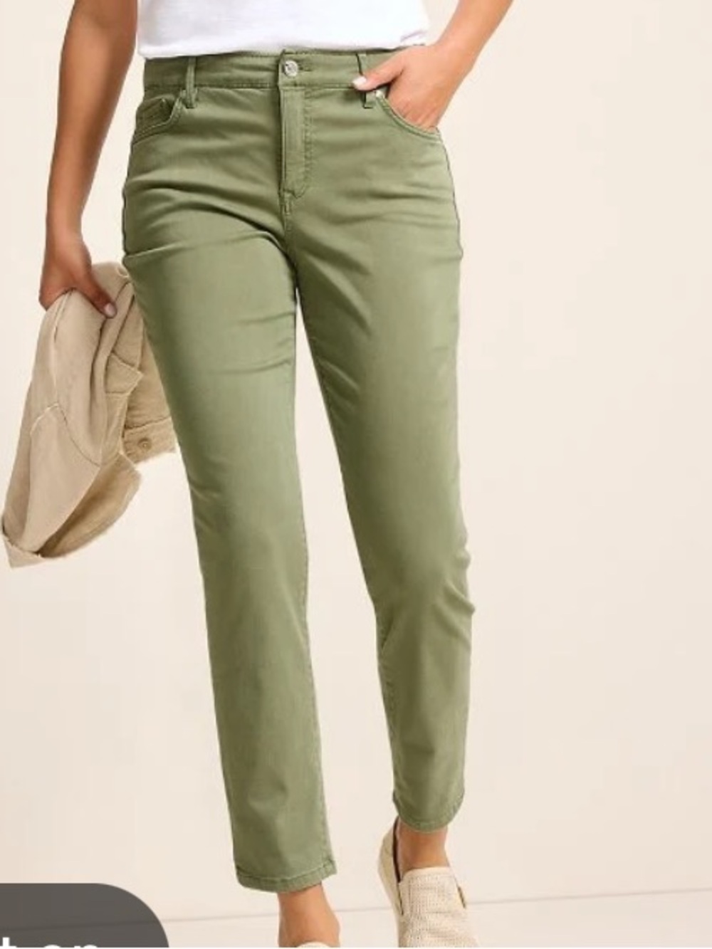 Tommy bahama pale green boracay beach high rise ankle tea leaf pants size 6